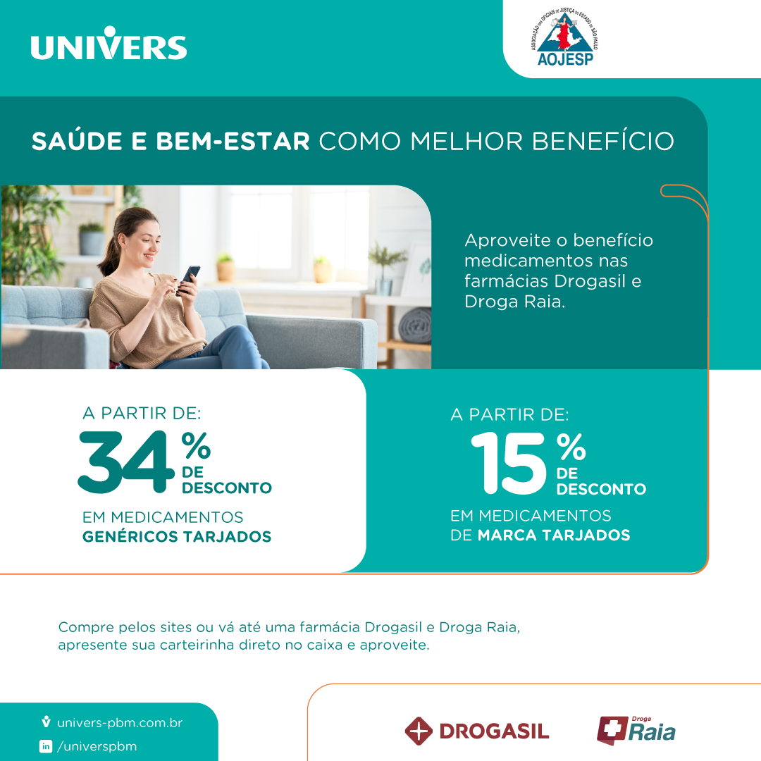 PARCERIA DO ANO COM DROGASIL, DESCONTOS A PARTIR DE 15%. PEÇA